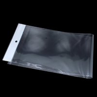 Sac d'emballage en plastique pour perruques, avec épingles et cheveux en PVC, 50 pièces