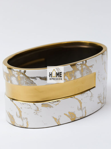 Boîte à mouchoirs de style américain multifonctionnelle en métal de haute qualité avec feuille d'or, écologique, couleur et taille personnalisables - Product Image 5