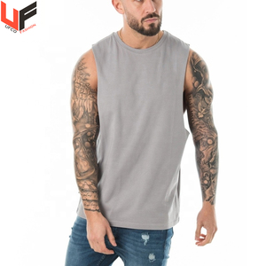 Low Price Custom Popular <b>Men</b> Workout Sleeveless <b>T</b> <b>Shirt</b> Dry Performance Fit GYM Fitness Tank Top OEM Customized Sea Spandex - Product Image 4