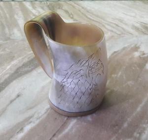 Alta calidad Animal pulido estilo religioso beber cuerno vikingo taza mejor precio exportación calidad India caliente artesanía Natural - Product Image 4