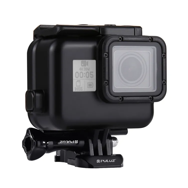 60m Waterproof Housing Protective Case for GoPro HERO/ HERO7 Black /6/5, with Buckle Basic Mount & Screw, No Need to Remove Lens