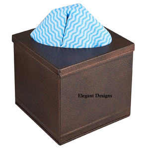 Cubierta de caja de pañuelos de Metal galvanizado elegante hecha a mano de alta calidad forma Rectangular decorativa diseño de lujo para uso doméstico hoteles - Product Image 3