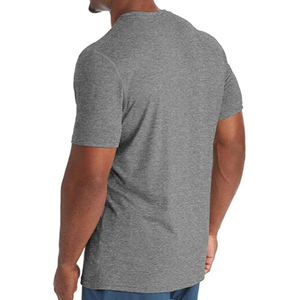 T-shirts de course personnalisés pour hommes T-shirt à col rond à séchage rapide avec impression numérique Tissu tricoté en polyester/coton - Product Image 3