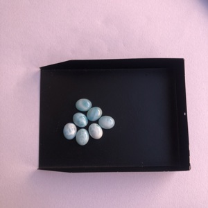 หินลาริมาร์ธรรมชาติขนาด7มม. 8มม. 9มม. เรียบทรงรีหลวม - Product Image 2