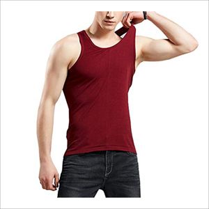 เสื้อกล้ามผู้ชายผ้าฝ้าย100% สไตล์ลำลองทรงหลวมฤดูร้อน - Product Image 1