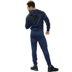 Nouvel ensemble de survêtement en polyester pour homme, coupe régulière, col boutonné, design 2-en-1, anti-odeur, hiver, avec pantalon de jogging zippé, pour la gym et le sport - Product Image 3