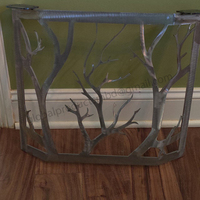 Pieds de table basse en acier à motif de branche pour meubles à bord vif ou conception personnalisée