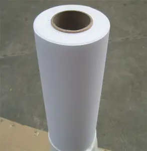 屋外PVCエコ溶剤印刷不可能な光沢/マットホワイト自己粘着ビニールPVCビニールロール