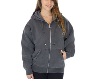 Sweat-shirt court personnalisé en polyester à manches longues en coton pour femmes Sweat-shirt ras du cou court vierge - Product Image 3