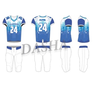 Uniforme de football américain classique imprimé personnalisé pour hommes, ensemble de vêtements de sport respirant antibactérien de haute qualité pour adultes - Product Image 4