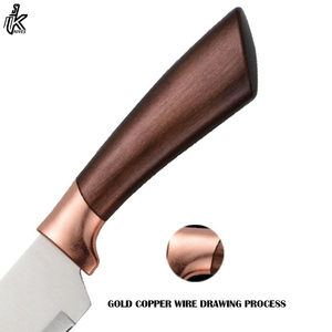 Custom Professional 6pcs Slicer Chef Knife Sets Stainless Steel Set <b>Kitchen</b> Knives with Round Block - Product Image 3