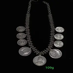 Traditionelles Design Rajasthani Halskette Schmuck Oxidiertes Silber Ethnischer Silbers chmuck
