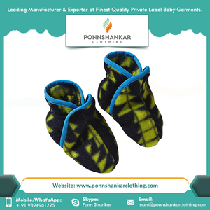 Nouveau Design Bébé Bottes Semelle Souple 100% Bio Coton Personnalisé Bébé Chaussons - Product Image 6