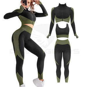 Ensemble de 3 pièces de Yoga pour femmes, vêtements de Fitness de haute qualité, taille plus, offre spéciale - Product Image 1
