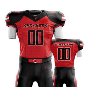 Uniformes de fútbol americano OEM al por mayor, uniformes de fútbol personalizados baratos / Paquete de uniformes de fútbol americano personalizados. - Product Image 3