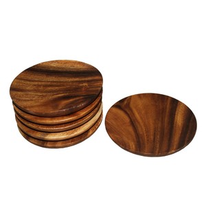 Handcrafted Multi Purpose Used <b>Tea</b> <b>Cup</b> Wooden Coaster <b>Set</b> In Walnut Finishing For Dining Table Top Decoration Accessories - Product Image 1