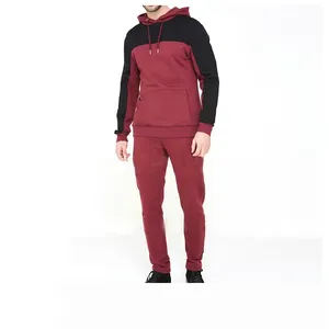 피트니스 스포츠웨어 디자인 조깅 트랙 세트 두 조각 땀 세트 세트 회색 남성 운동복