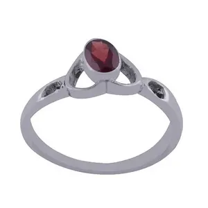 Garnet Stone Ring Silver Jewelry 925 Sterling Jewelry Wholesale Price Silver Rings Exporters & Suppliers