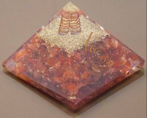 Pirámide de orgona cornalina roja de la mejor calidad al por mayor, Ágata hecha a mano con piedras preciosas, compra de F S CRYSTAL - Product Image 2