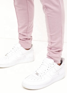 Pantalon de jogging rose pour hommes avec logo personnalisé Vente en gros Pantalon fuselé d'entraînement personnalisé de haute qualité - Product Image 3
