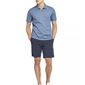 T-shirt polo couleur royal clair, personnalisable OEM, nouvelle arrivée, pour hommes/garçons, 100% coton piqué, tissu de haute qualité - Product Image 2