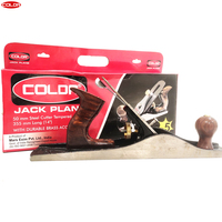 COLDA Cepillo de Carpintero Ajustable de 18 Pulgadas con Hoja de Acero al Carbono y Mango de Madera Negro, Herramientas de Crimpado DIY Personalizables OEM/ODM para Uso Industrial