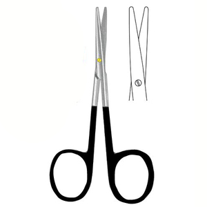 Qnq กรรไกรตัดไอริสสีสแตนเลสสตีลใช้ในการผ่าตัดขนาด16ซม. - Product Image 2