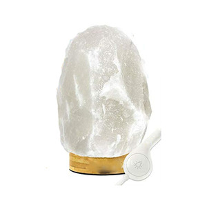 IMPEX PAKISTAN 2-3Kg lampe de nuit en roche de sel naturel cristal sculpté mur himalayen décoratif noël neige blanche veilleuse - Product Image 1