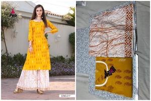 Traje de boda con estampado étnico para mujeres, traje de boda con estampado de papel de aluminio, de la India - Product Image 3