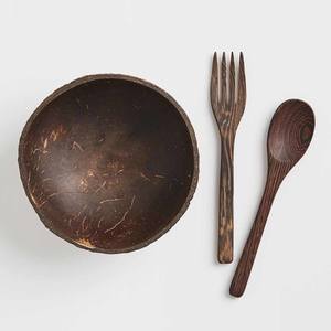 Bols en coquille de noix de coco polis naturels et écologiques de conception contemporaine de haute qualité, Standard d'exportation - Product Image 2