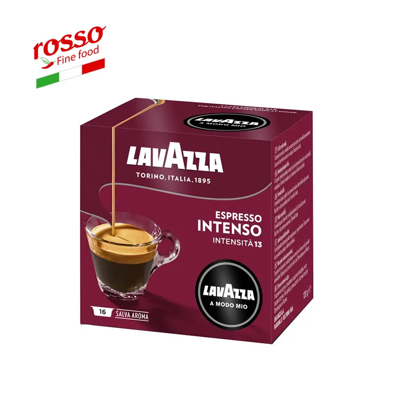 Made in Italy Lavazza kaffee A Modo Mio Espresso Intenso 16 kapseln 7.5g, italienischen kaffee Italia