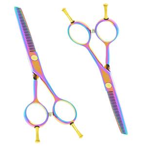 ชุดกรรไกรซอยสำหรับช่างตัดผม,ชุดกรรไกรเล็มผมสเตนเลสสตีลขนาด5.5นิ้วสำหรับมืออาชีพ - Product Image 5