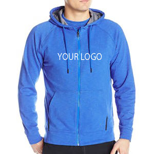 Sudadera con capucha de algodón y forro polar de alta calidad, con cremallera completa, nueva - Product Image 5