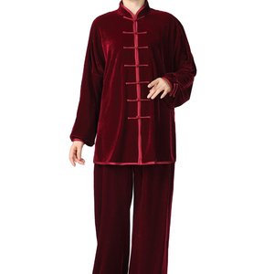 Uniformes de Tai Chi rojo y kungfu para mujer, venta al por mayor, precio barato y de alta calidad, personalizado, precio al por mayor - Product Image 1