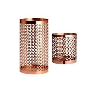 Set Of Two Different Sizes <b>Tealight</b> <b>Candle</b> Holder In Metal And Glass <b>Candle</b> Holder For Home Wedding Decor - Product Image 6