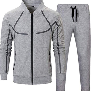 Costume de Jogging en coton Polyester pour hommes, ensemble de 2 pièces de haute qualité personnalisé, tenue en polaire, vente en gros - Product Image 5