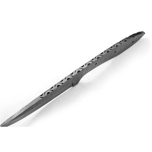 Hoja de cuchillo de patrón torcido de acero de Damasco hecha a mano personalizada de alta calidad, la mejor materia prima para cuchillos de Camping al aire libre - Product Image 4