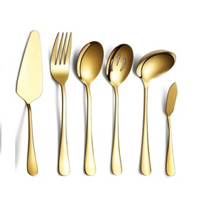 Ensemble de couverts en métal personnalisés de meilleure qualité fournitures de restaurant vaisselle décoration traiteur ensemble de couverts de service utilisation de la restauration - Product Image 1