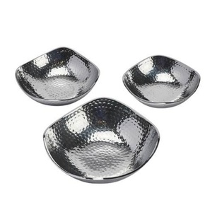 Bol décoratif antique moderne de couleur argent fini de forme ronde pour organiser toutes les occasions sur votre table - Product Image 5