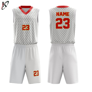 Ensemble de basket-ball réversible personnalisé entièrement sublimé uniforme respirant vêtements de sport d'été pour les grandes tailles - Product Image 3