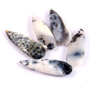 ลูกแพร์พลอย Briolette ขนาด45X15มม.,สำหรับทำเครื่องประดับหินโมราธรรมชาติทรงหลวม - Product Image 1