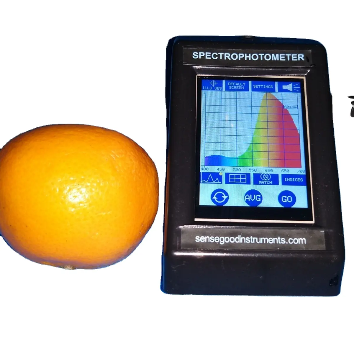 Espectropômetro colorido, display tft com touch para tela, colorímetro portátil, de mão