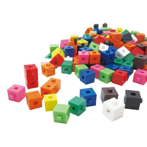 Education connecting cubes building linking blocks for kid