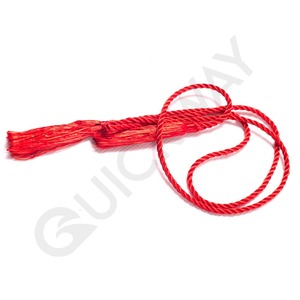 Vente en gros en usine de cordon à fanion personnalisé à usage intensif de couleur rouge unie en vrac - Product Image 2