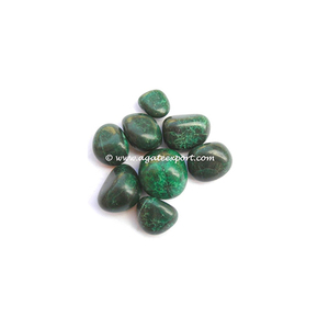 Pierres naturelles polies vert foncé, teinte - Product Image 1