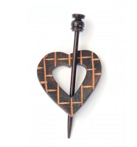 Custom design trendy Wood Shawl <b>Pin</b> - Product Image 2