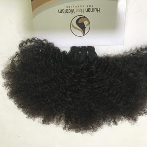 100% 10a afro crépus bouclés non transformés double dessiné cuticule aligné cru Vietnam humain vierge extension de cheveux - Product Image 4