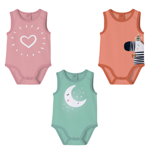 ชุดรอมเปอร์สำหรับเด็กทารกผ้าคอตตอน100% ถักติดกระดุม - Product Image 1