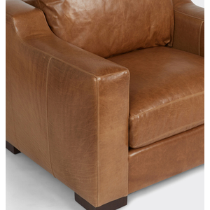 Sofá de cuero genuino de lujo para sala de estar, conjunto de muebles funcional, sillas de un solo asiento, color marrón - Product Image 5