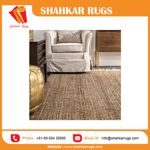 Tapis à franges Jute naturel tissé à la main avec laine adulte en peluche moderne Rectangle réversible tapis étanches à l'eau pour cuisine Chevron - Product Image 6